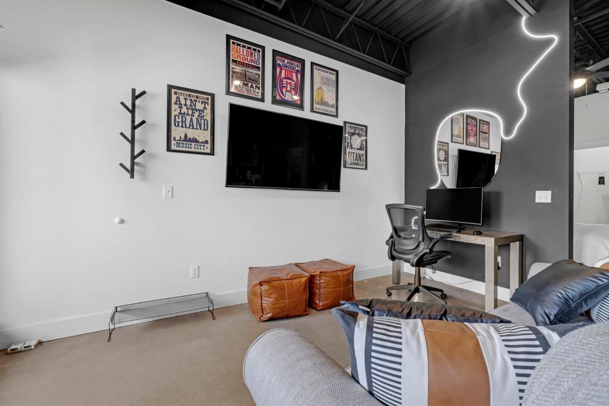 New Studio Sleeps 4 - 7 Mins To Dwtn Nashville Exterior photo